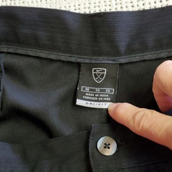 Nike Golf Black Pocketed‎ Front Pleated Athletic Sz. 38 Shorts - Picture 10 of 12